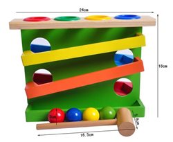 הך פטיש מעץ 4 כדורים