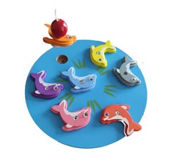 משחק דגים מעץ