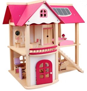 בית בובת מפואר מעץ